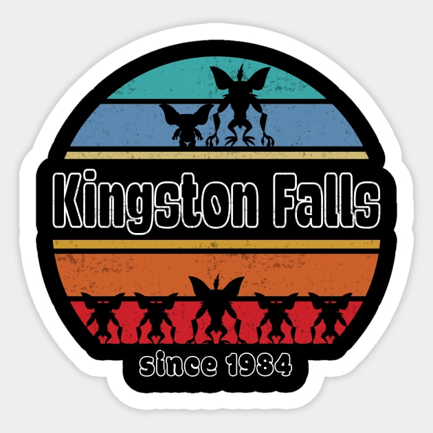 Gremlins Kingston Falls Cult Movies 80s Sticker by TEEWEB